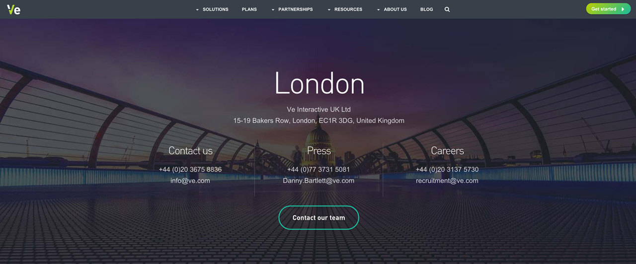 Contact us - Ve Interactive